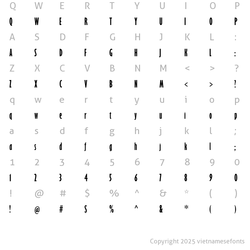 Character Map of UTM Gill Sans KT Regular