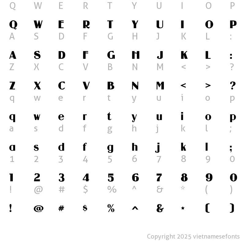Character Map of UTM Guanine Regular