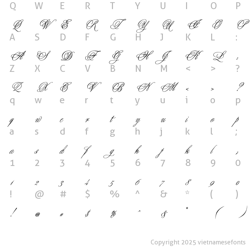Character Map of UTM Yves KT Bold Italic